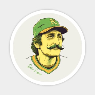 Rollie Fingers Fan Illustration Magnet